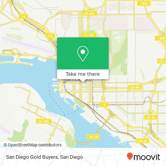 San Diego Gold Buyers map