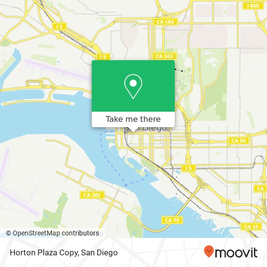 Horton Plaza Copy map