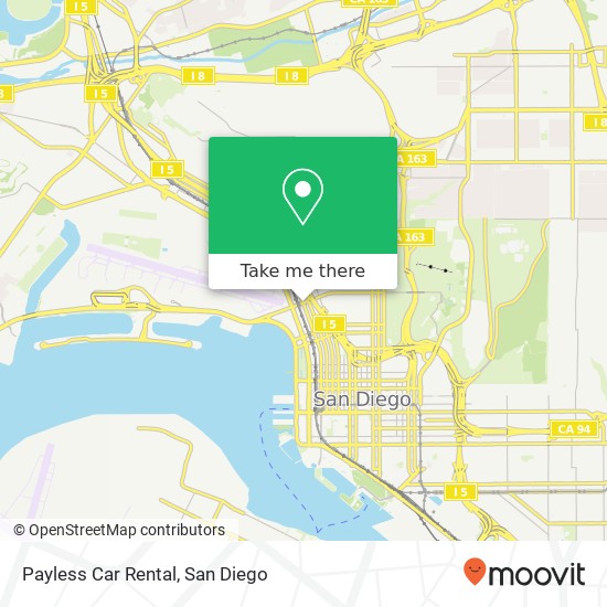 Mapa de Payless Car Rental