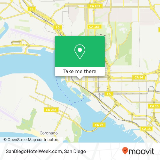 Mapa de SanDiegoHotelWeek.com