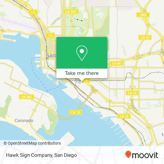 Hawk Sign Company map