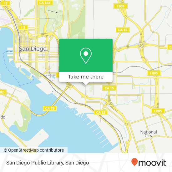 San Diego Public Library map