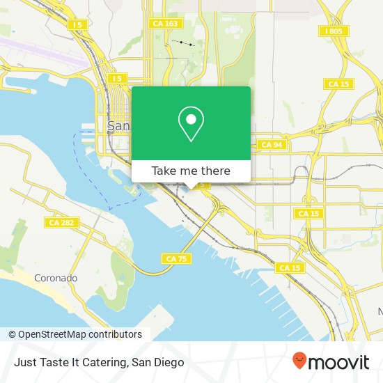 Just Taste It Catering map