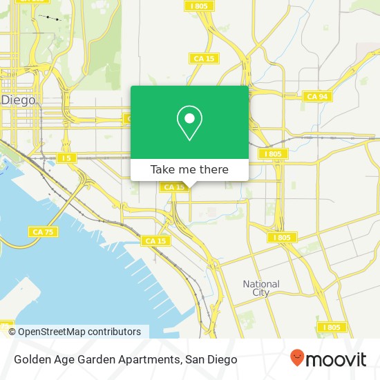 Mapa de Golden Age Garden Apartments