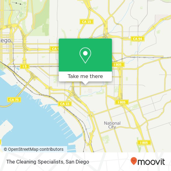 The Cleaning Specialists map