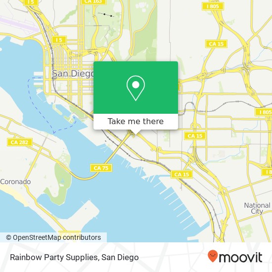 Rainbow Party Supplies map