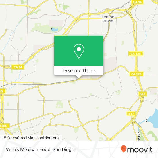 Mapa de Vero's Mexican Food