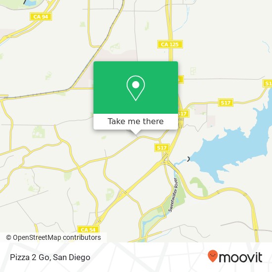 Pizza 2 Go map