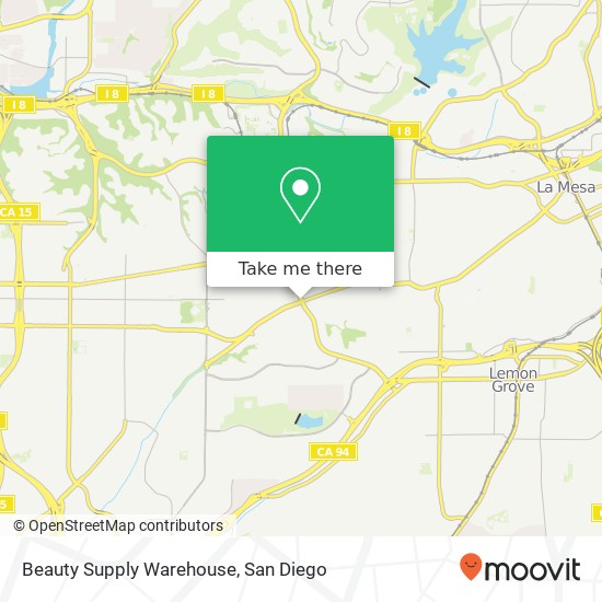 Mapa de Beauty Supply Warehouse