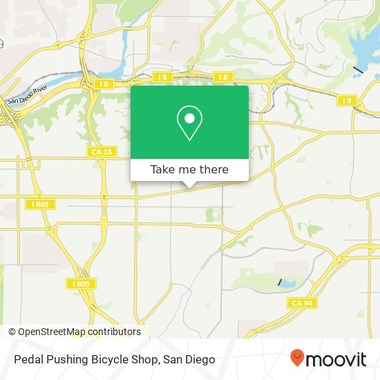 Pedal Pushing Bicycle Shop map