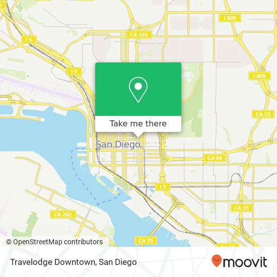 Travelodge Downtown map