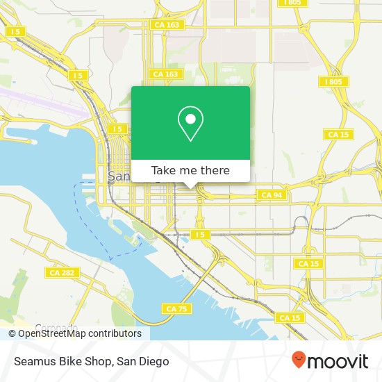 Mapa de Seamus Bike Shop