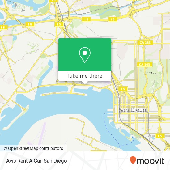 Avis Rent A Car map