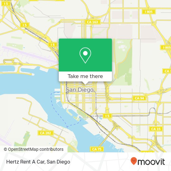 Mapa de Hertz Rent A Car