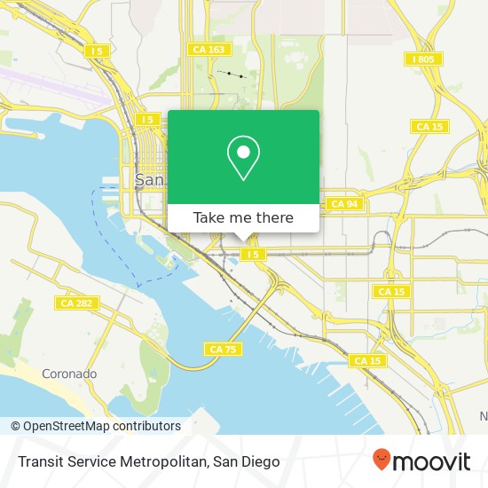 Transit Service Metropolitan map