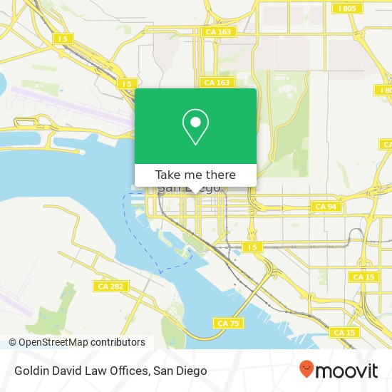 Mapa de Goldin David Law Offices