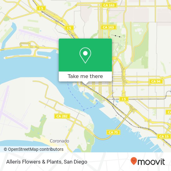 Allen's Flowers & Plants map