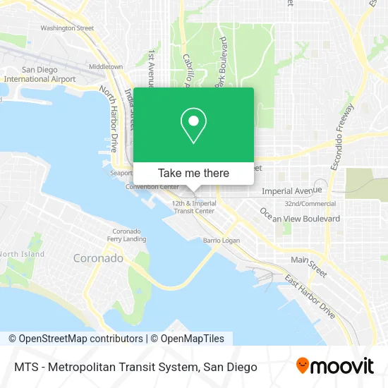 MTS - Metropolitan Transit System map