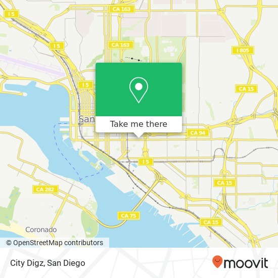 City Digz map
