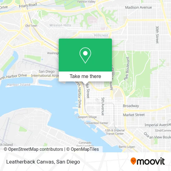 Mapa de Leatherback Canvas