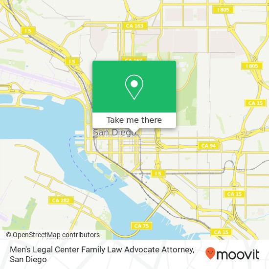 Men's Legal Center Family Law Advocate Attorney map