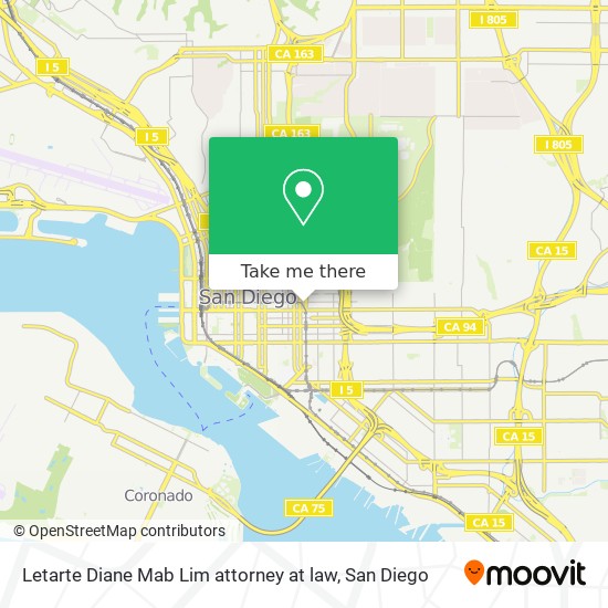 Mapa de Letarte Diane Mab Lim attorney at law