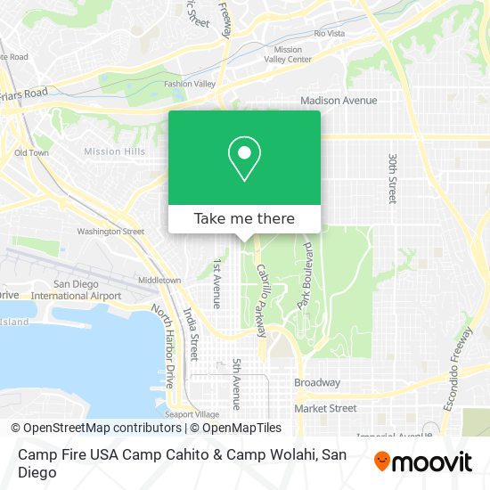 Mapa de Camp Fire USA Camp Cahito & Camp Wolahi