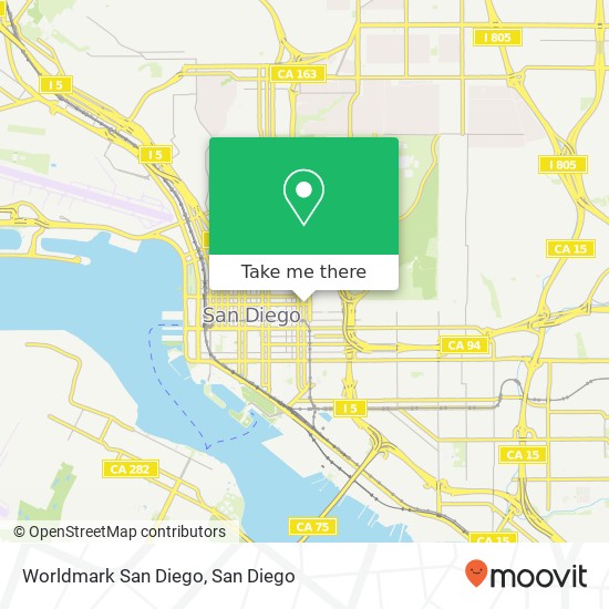 Mapa de Worldmark San Diego