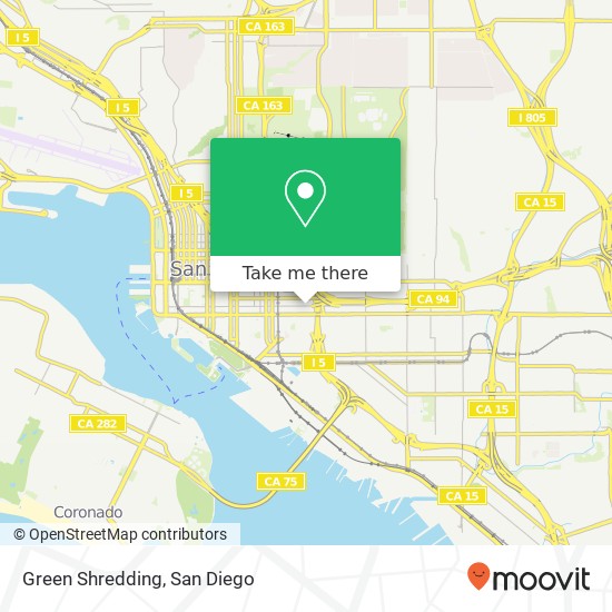 Green Shredding map