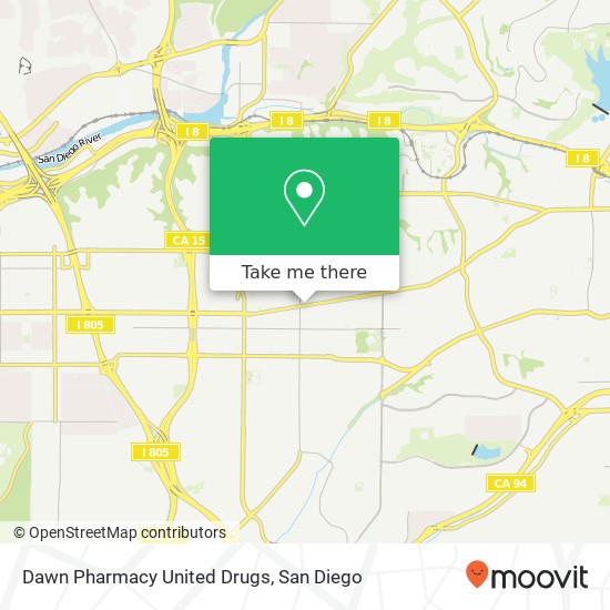 Mapa de Dawn Pharmacy United Drugs