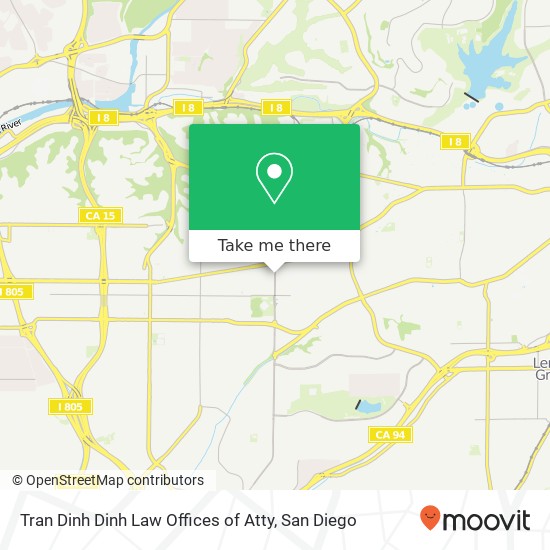 Mapa de Tran Dinh Dinh Law Offices of Atty