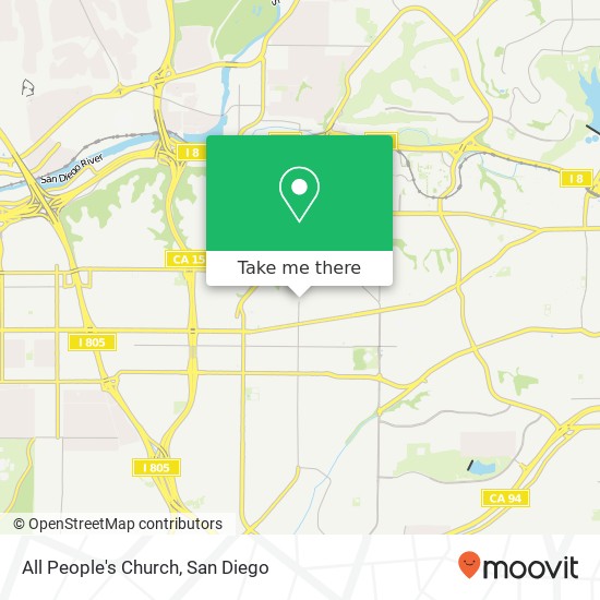 All People's Church map