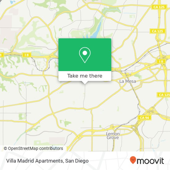 Villa Madrid Apartments map