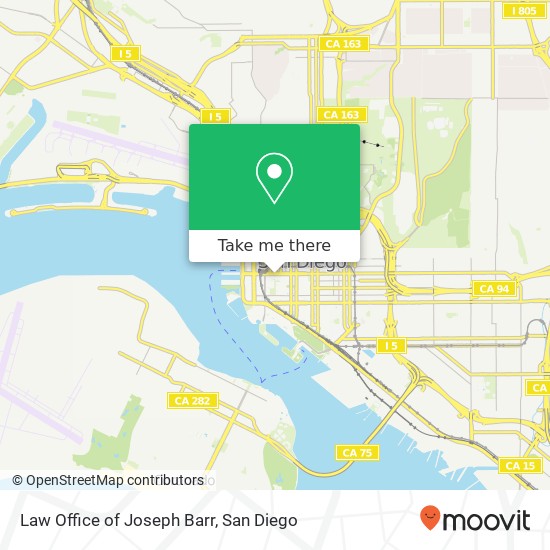 Law Office of Joseph Barr map