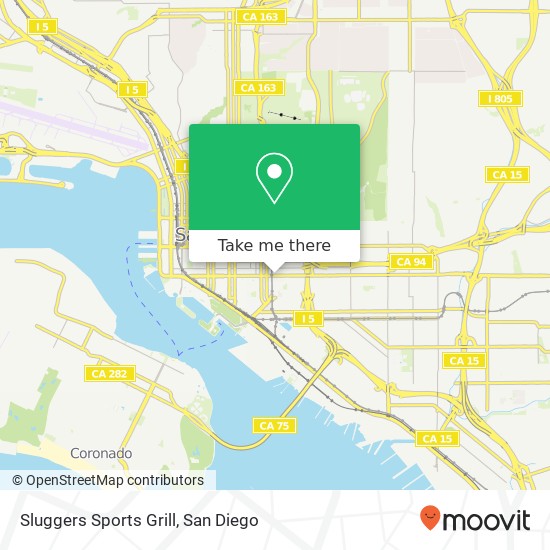 Sluggers Sports Grill map