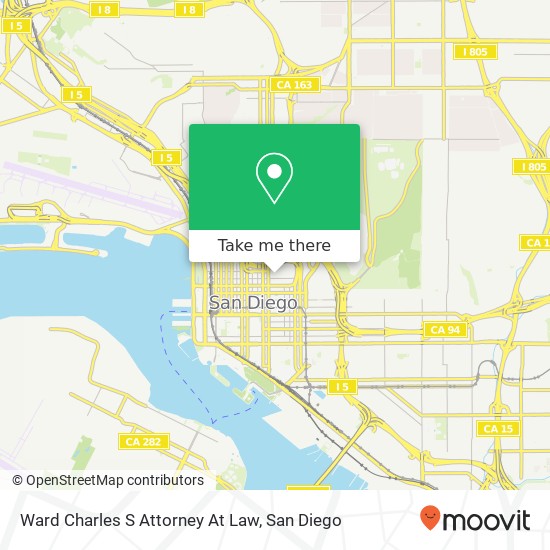Ward Charles S Attorney At Law map