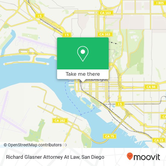 Mapa de Richard Glasner Attorney At Law