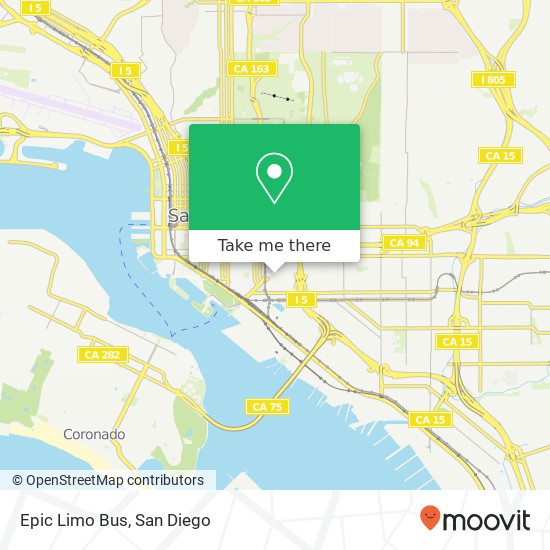 Mapa de Epic Limo Bus