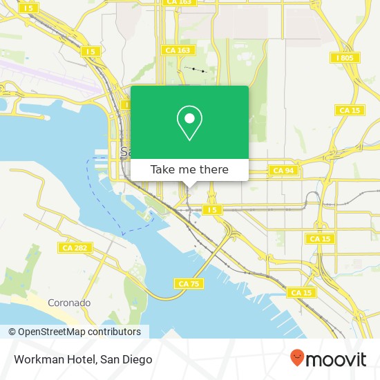 Mapa de Workman Hotel