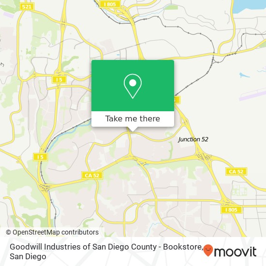 Mapa de Goodwill Industries of San Diego County - Bookstore