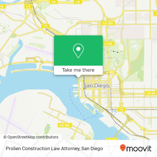 Prolien Construction Law Attorney map