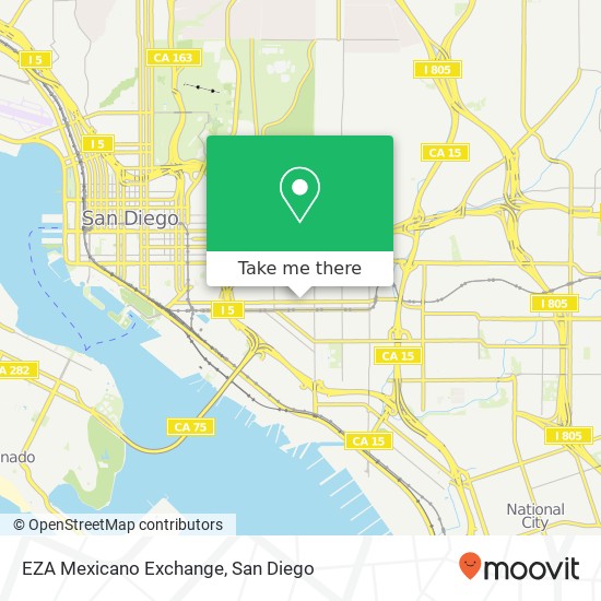 Mapa de EZA Mexicano Exchange