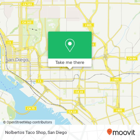 Mapa de Nolbertos Taco Shop