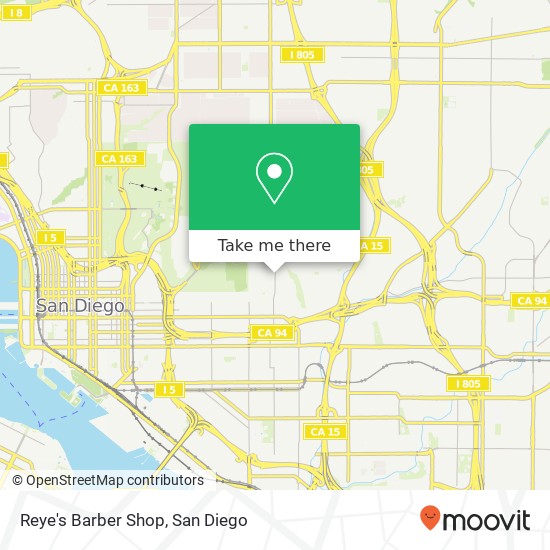 Mapa de Reye's Barber Shop