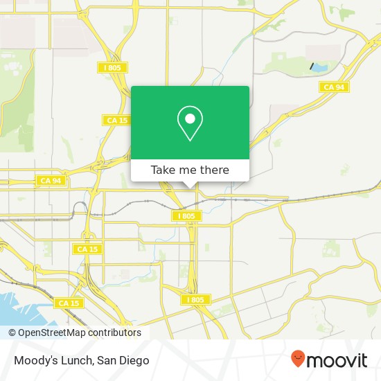 Moody's Lunch map