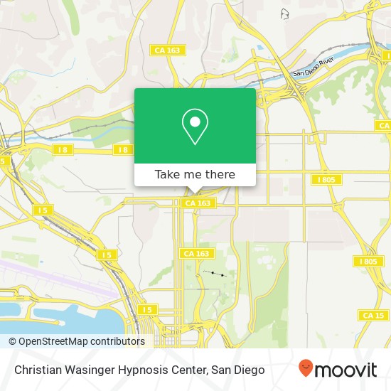 Mapa de Christian Wasinger Hypnosis Center