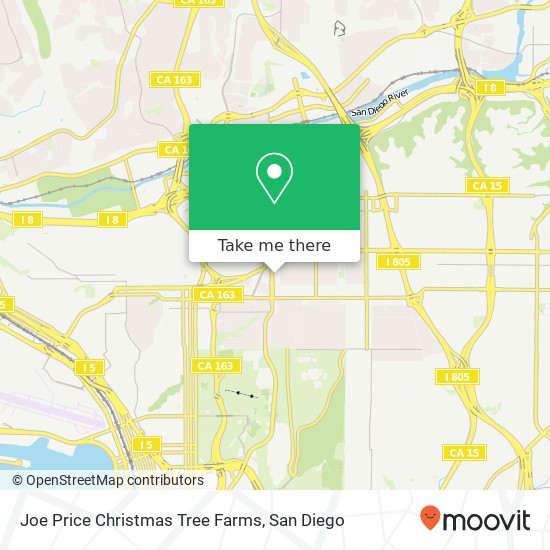 Joe Price Christmas Tree Farms map