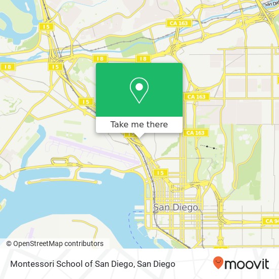 Montessori School of San Diego map