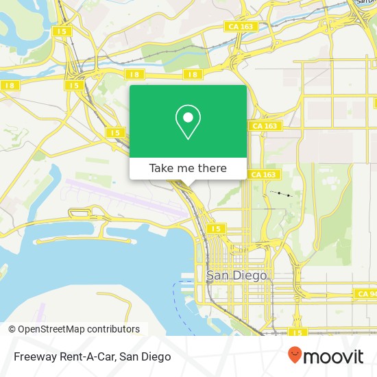 Mapa de Freeway Rent-A-Car