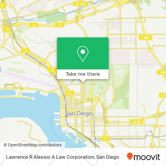 Mapa de Lawrence R Alessio A Law Corporation